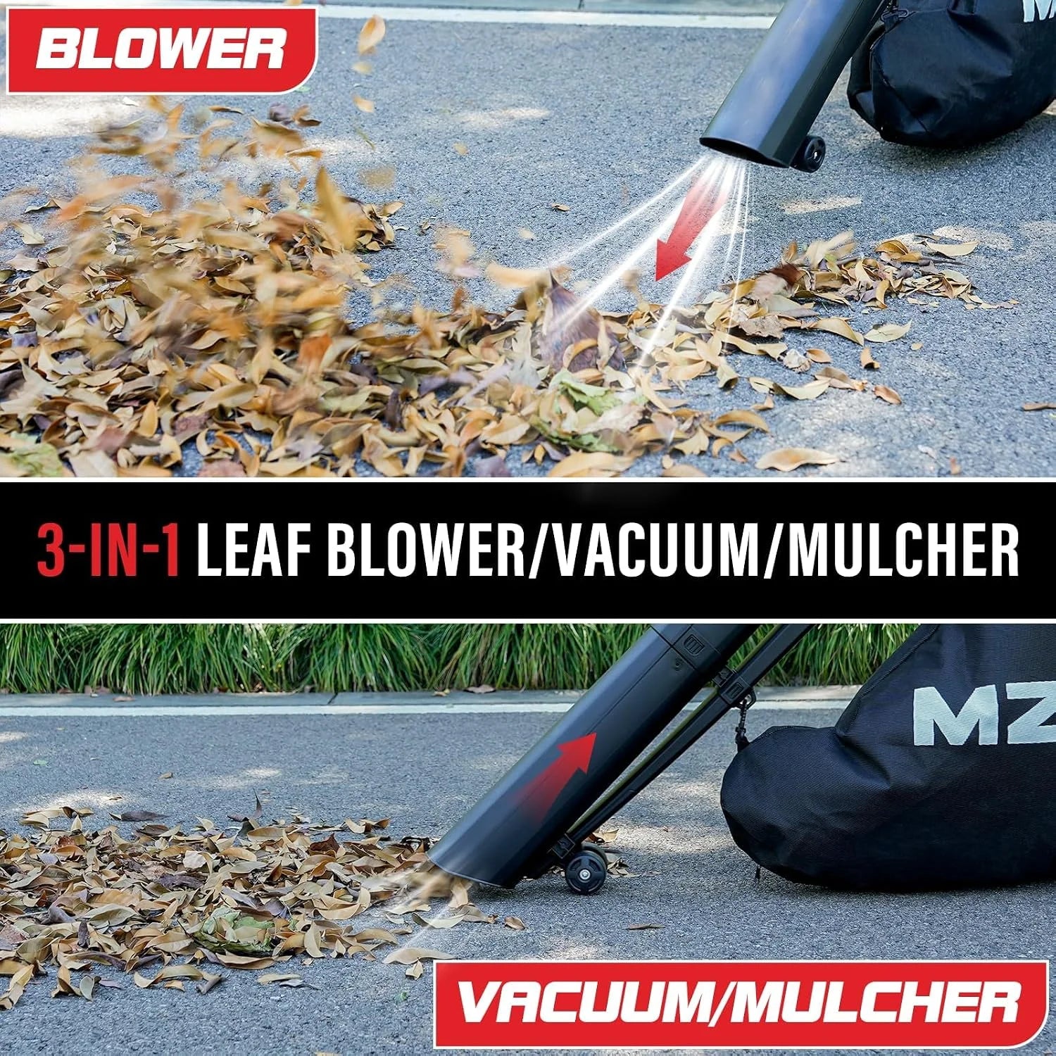 Special 3-in-1 Electric Leaf Blower Vacuum Mulcher, Corded