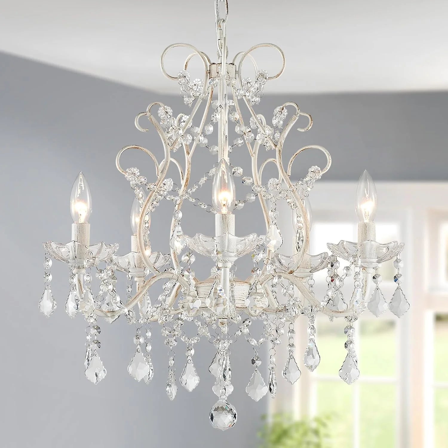 Special 5-Light Crystal Candle Chandelier Pendant Ceiling Light Modern Lighting Fixture for Bedroom Hallway Bar Kitchen - Image 10