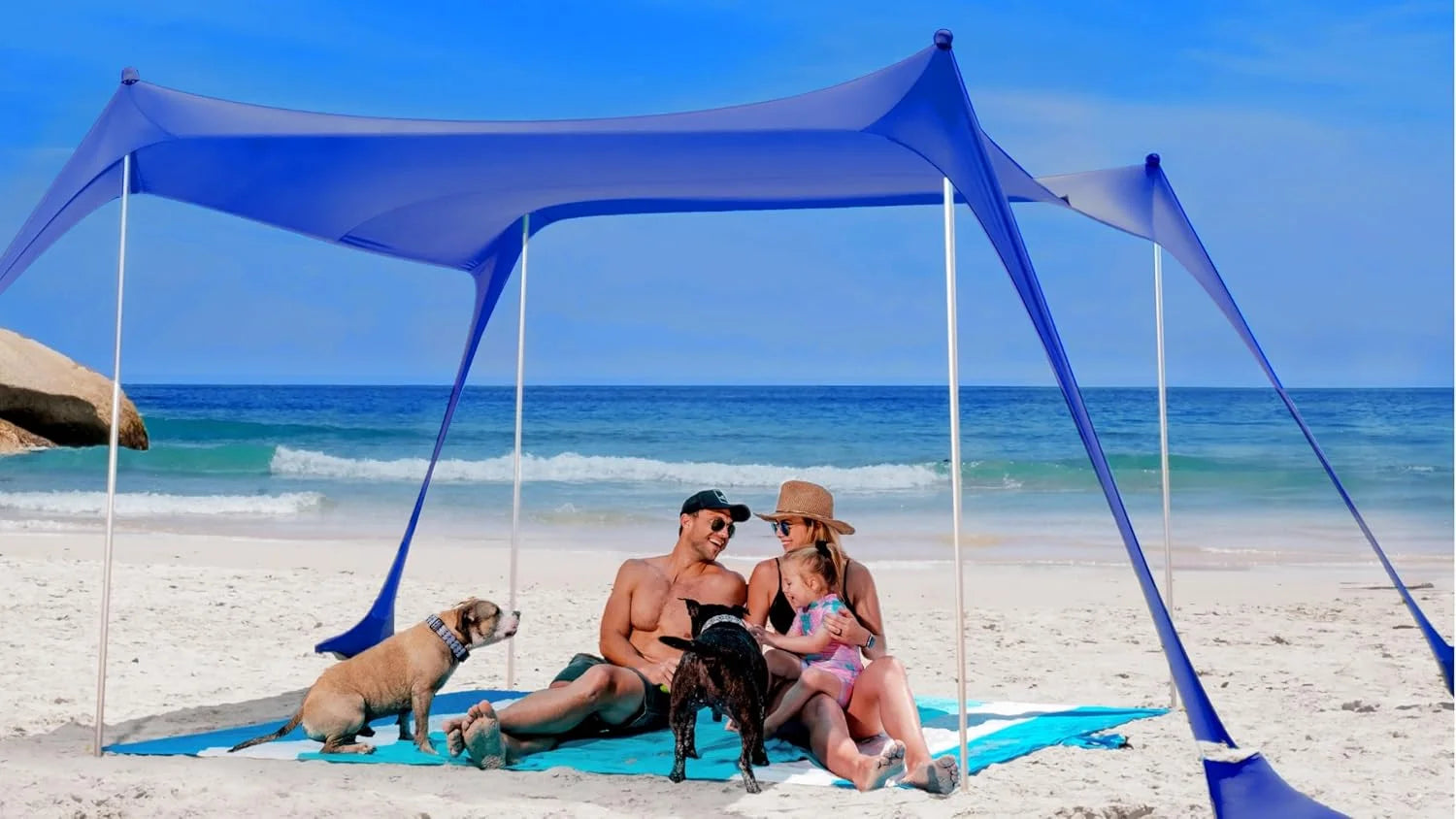 Special Ninja Beach Tent Sun Shelter UPF50+, Easy Pop Up Beach Canopy - Image 2