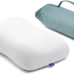 Special Cushion Lab Travel Deep Sleep Pillow, Compact Memory Foam Neck Pillow for Sleeping, Portable Pillow for Hotels