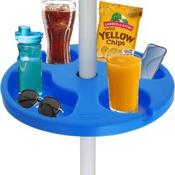 Alternative view of Special AMMSUN 13 Portable Beach Umbrella Table Tray White