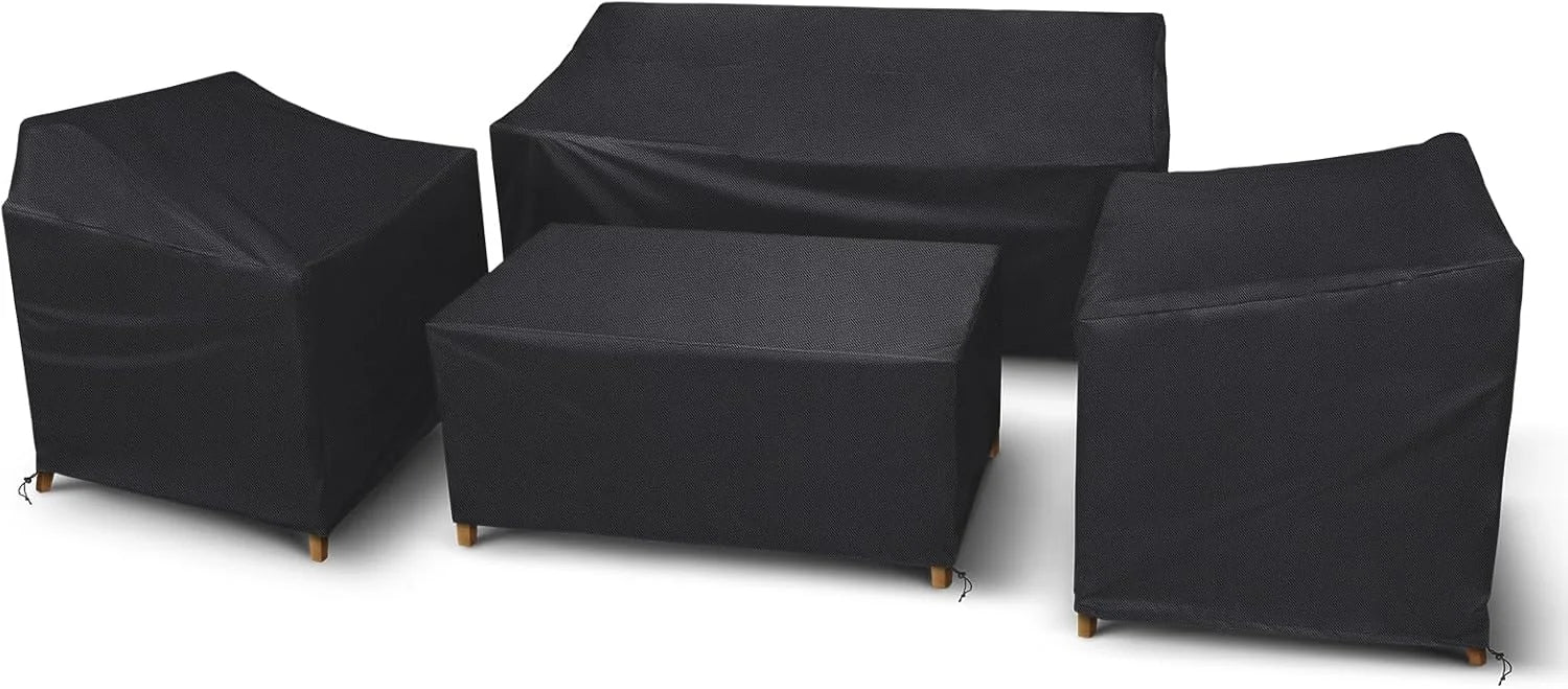 Special STARTWO Patio Furniture Cover 4 Piece Set, Black, Regular - Image 4