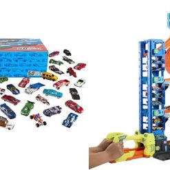 Alternative view of Special Wheels City Ultimate Garage Track Set with 2 Die-Cast Toy Cars & Car-Eating Dragon, Stores 50+ Vehicles