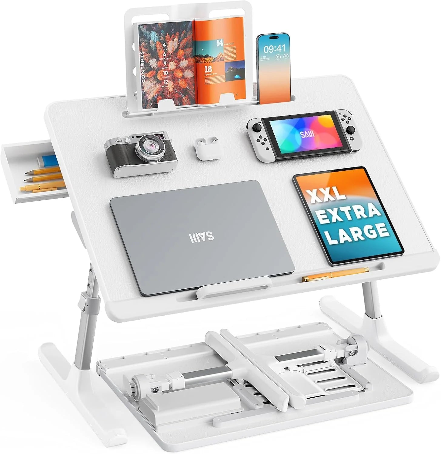 Special Bed Tray Desk, SAIJI X-Large Adjustable Laptop Table - Image 3