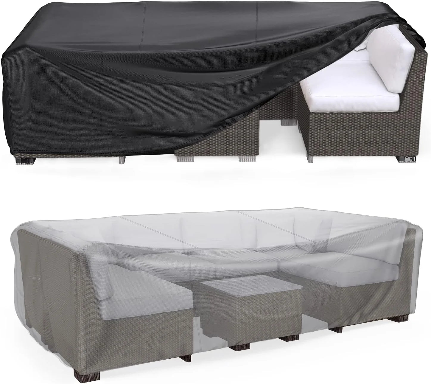 Special Mrrihand Outdoor Patio Furniture Covers Waterproof 90Lx62Wx28H Black - Image 2