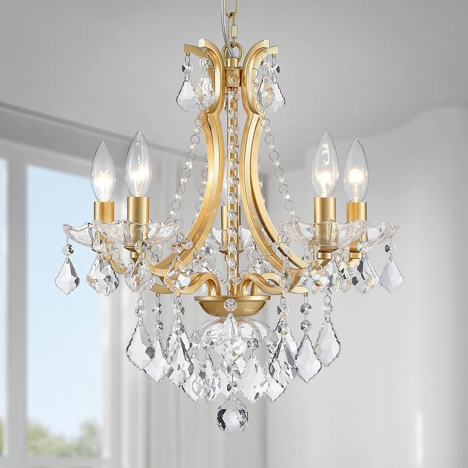 Special 5-Light Crystal Candle Chandelier Pendant Ceiling Light Modern Lighting Fixture for Bedroom Hallway Bar Kitchen - Image 19