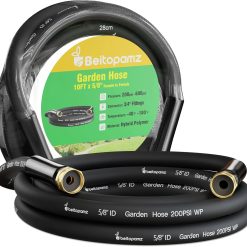 Alternative view of Special Beitopamz 100 ft Garden Hose, 5/8 in Heavy Duty Water Hose, Male to Female 3/4” Brass Fittings for Patio