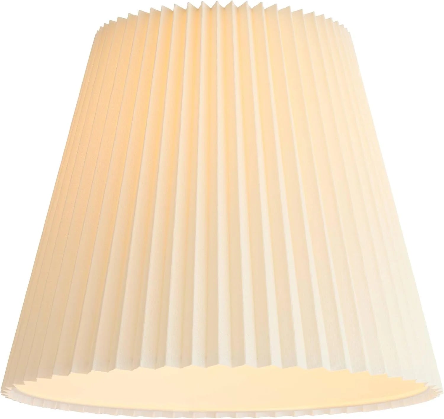 Special 10 Top x 17 Bottom x 14 1/2 High x 14 3/4 Slant Lamp Shade (Pre-Assembled) Replacement Large Ivory White Bell Round - Image 8