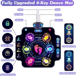 Alternative view of Special Dance Mat for Kids, Electronic Light-up Dance Pad with Bluetooth – For Home Projects
