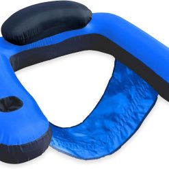 Special Original Fabric Covered Inflatable Pool Lounger, with Comfortable Sling Seat