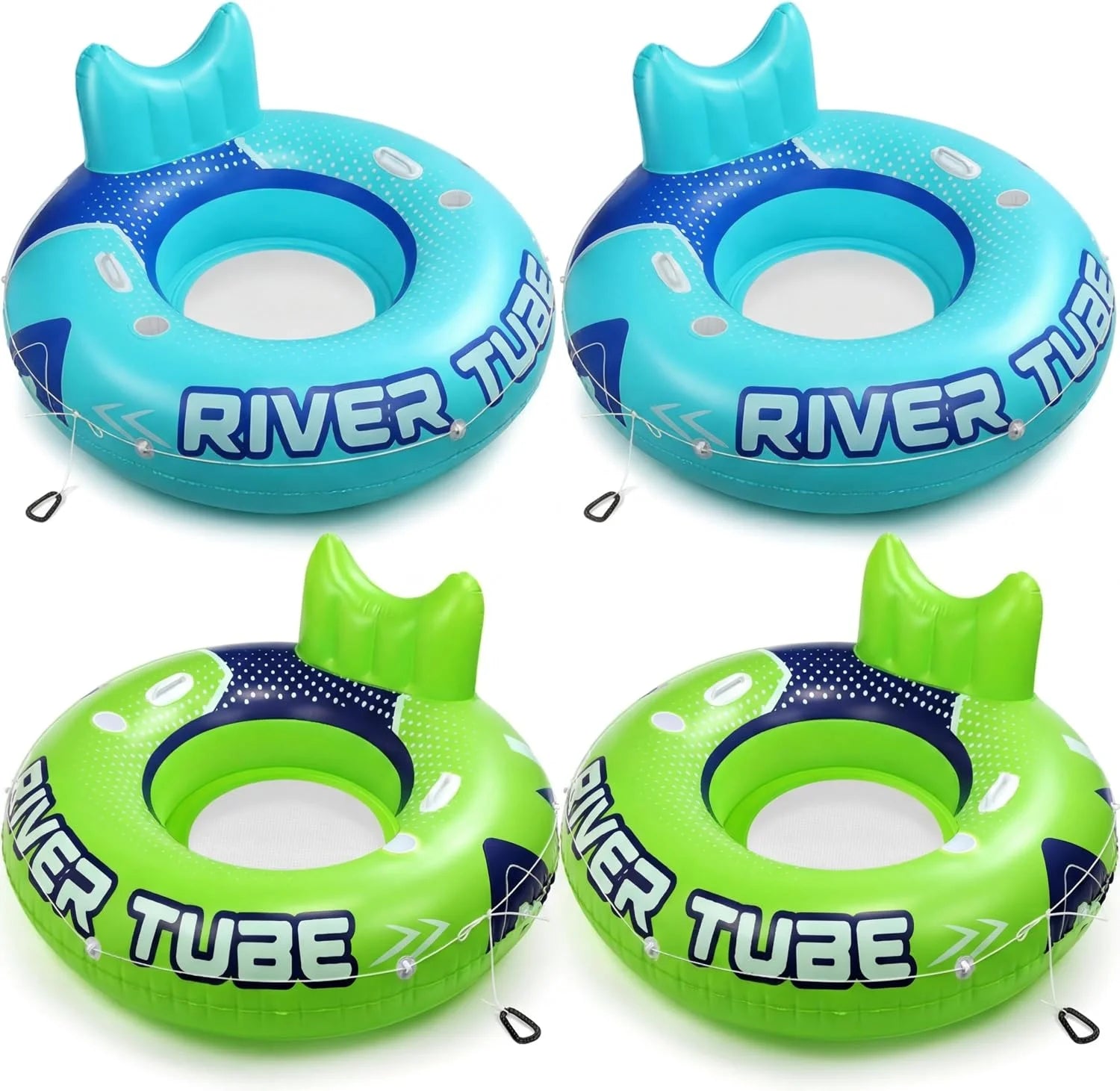 Special Glimin 2 Pcs Green Blue 53 Heavy Duty River Tube Float Inflatable Pool Floating Tube for Adult Large River Raft Water - Image 2