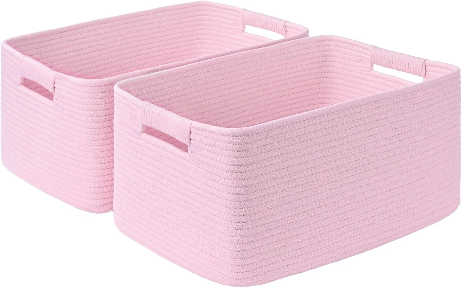 Special 2 Pack Large Storage Basket for Organizing, 17.5x13x7 Woven Basket for Shelves, Closet Cube Storage Bins - Image 18
