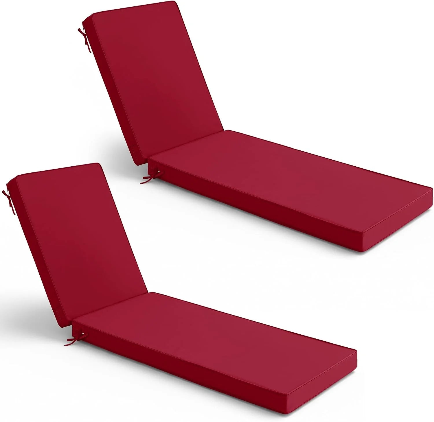 Special Chaise Lounge Cushions Outdoor Set of 2, Waterproof and Fade Resistant Sun Lounger Replacement Cushion - Image 5