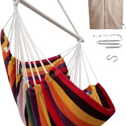 Special Hammock Chair Swing Indoor Outdoor 500 Lbs, Steel Bar & Anti-Slip