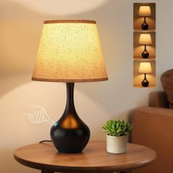 Special Touch Table Lamp, Dimmable, Bulb Included, Wood-Paint Desk Lamp for Kids Room