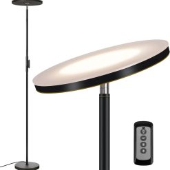 Alternative view of Special LED Torchiere Floor Lamp with Remote, Dimmable