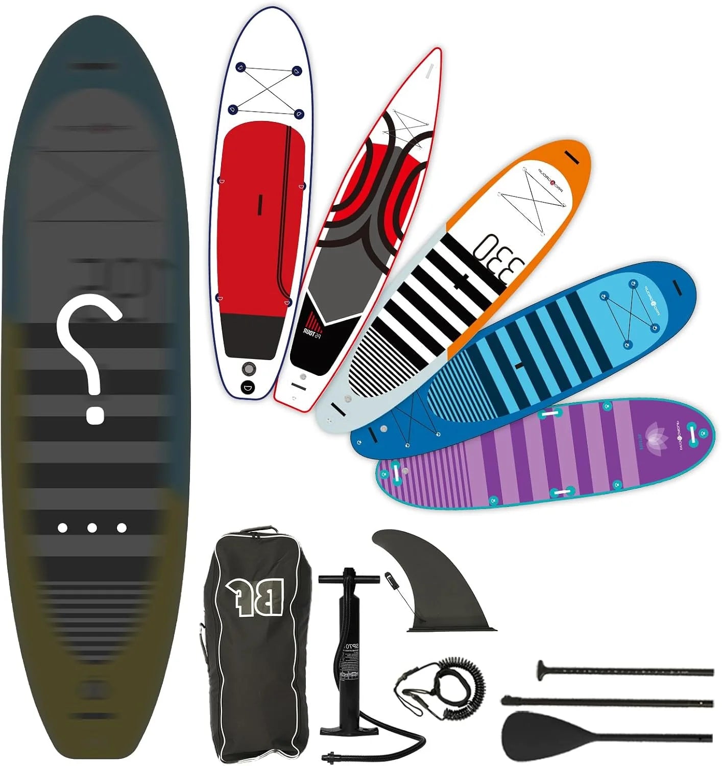 Special Bifanuo Inflatable Stand Up Paddle Board with SUP Accessories & Backpack. Paddle Boards for Adults. Non-Slip Deck - Image 2