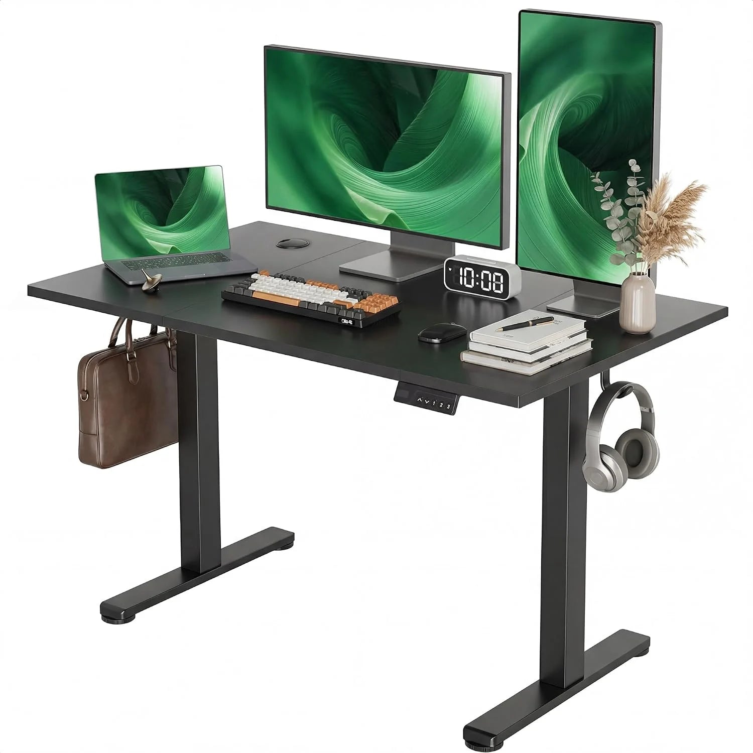 Special Electric Standing Desk, Adjustable Height Stand up Desk, 24x48 Inches Sit Stand Home Office Desk with Splice - Image 12