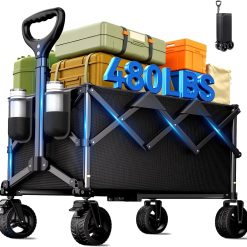 Alternative view of Special Collapsible Wagon Cart, 480lbs Heavy Duty Wagon with All-Terrain Wheels