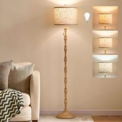Special Leasgy 63.5” Floor Lamp, 3-Color Temperature, Pull Chain, Bulb Included