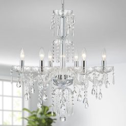 Alternative view of Special 5-Light Crystal Candle Chandelier Pendant Ceiling Light Modern Lighting Fixture for Bedroom Hallway Bar Kitchen