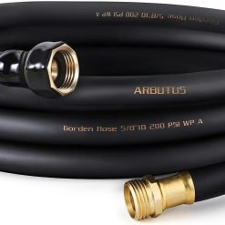 Special Garden Hose 5/8 x 100ft, Brass Rubber Heavy Duty Water Hose 600 PSI Burst Pressure