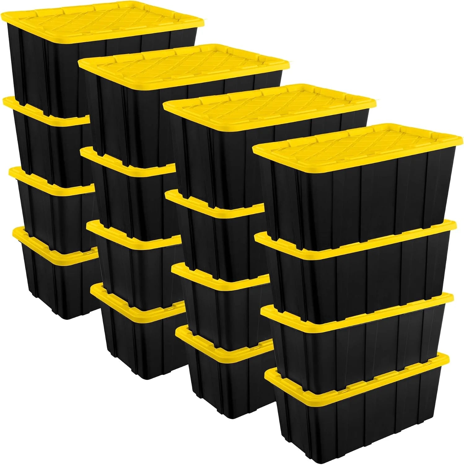 Special Sterilite 4-Pack 27 Gallon Industrial Storage Tote, Heavy-Duty Plastic Bins - Image 14