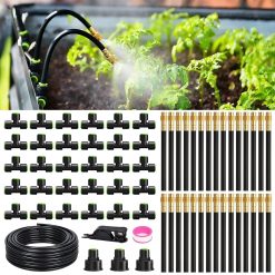 Alternative view of Special 50FT Drip Irrigation System, Garden Watering Kit with 15pcs 360°Adjustable Copper Nozzles