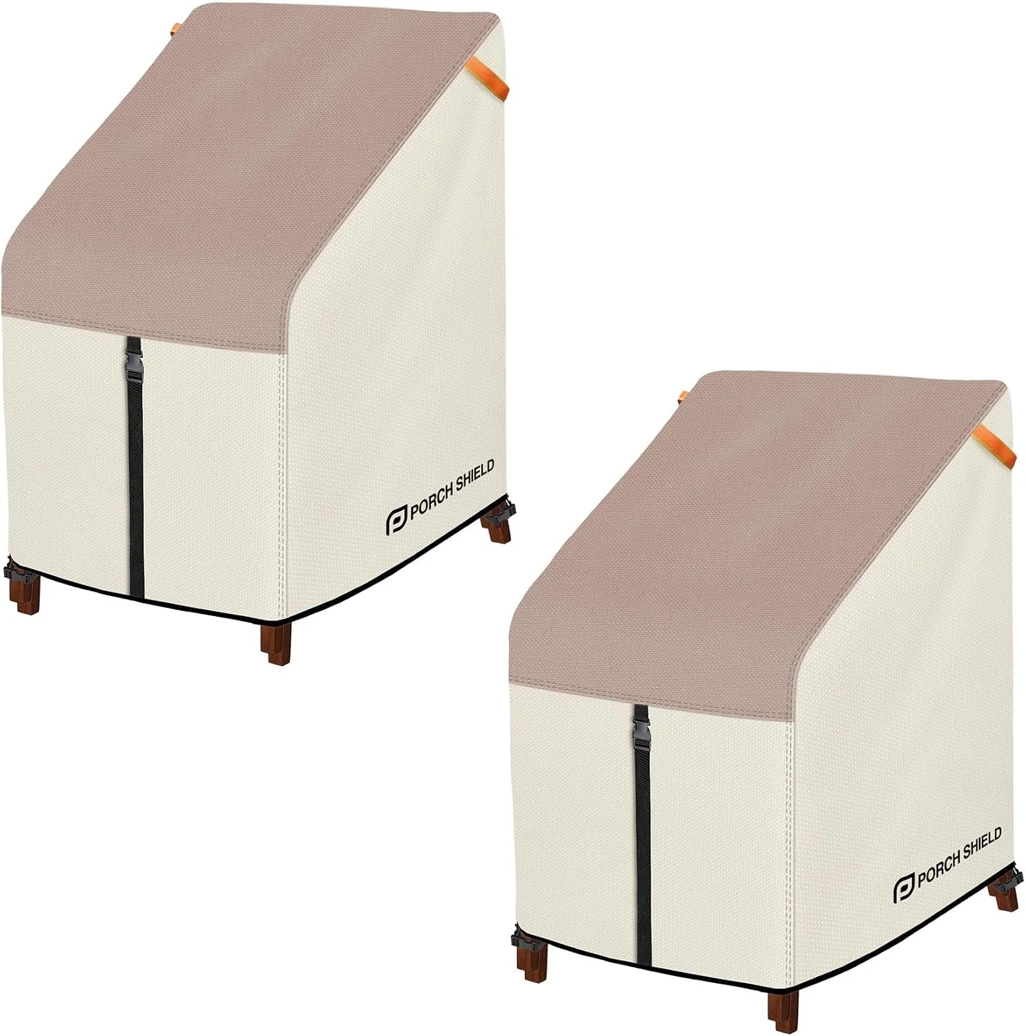 Special Shield Patio Chair Covers -Waterproof Outdoor Lounge Deep Seat Lawn Chair Cover " 30W x 33D x 34H inch, Beige - Image 3