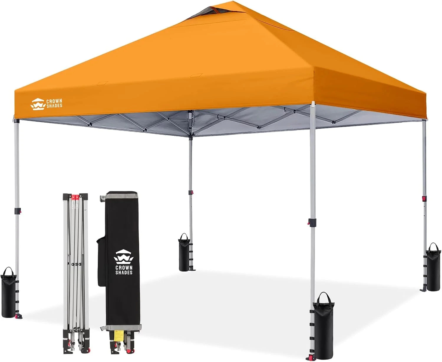 Special CROWN SHADES 10×10 Pop Up Canopy, Patented CenterLok One Push Tent Canopy, 8 Stakes, 4 Ropes (10×10 - Image 32