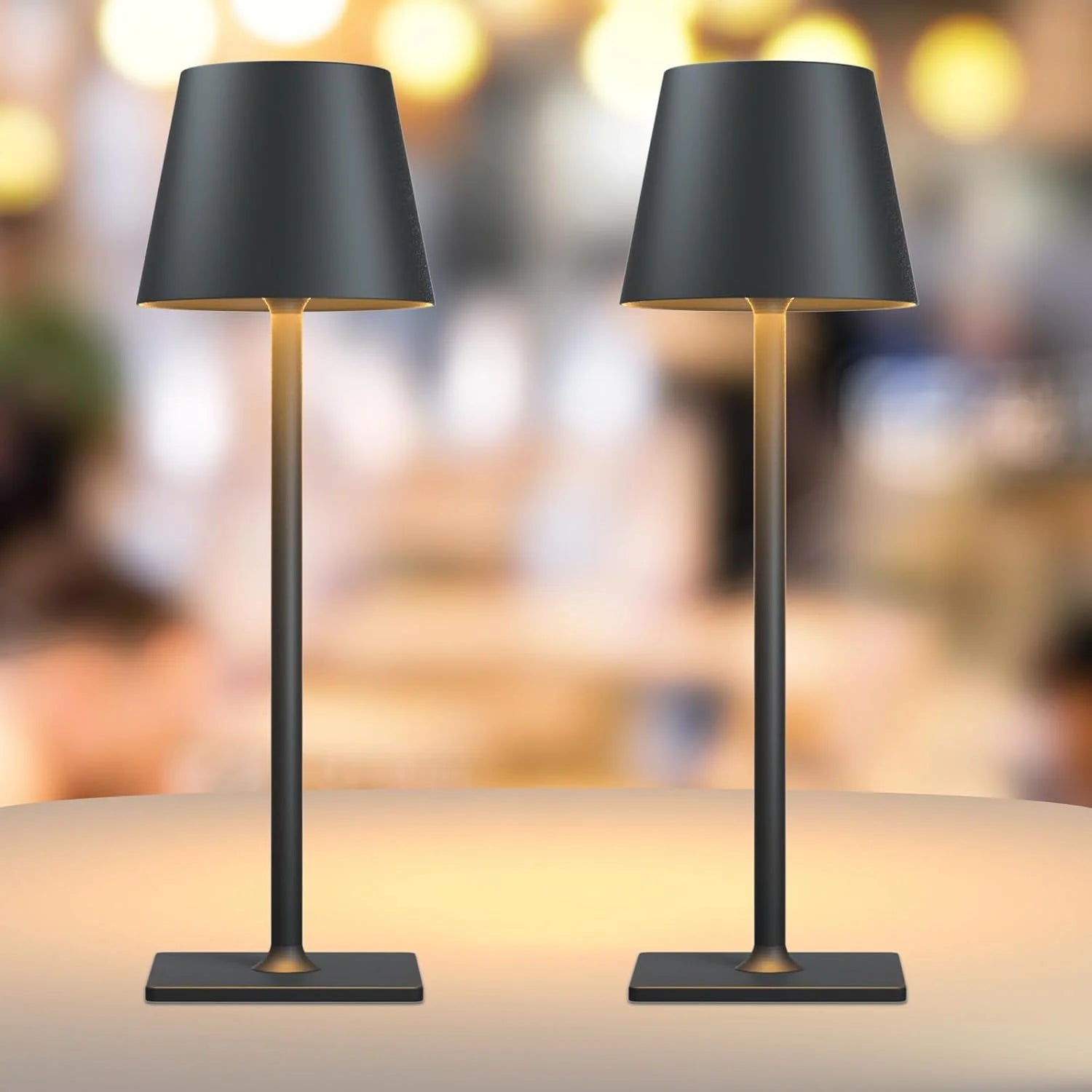 Special Yogaret 4 Pack Gold Rechargeable Led Cordless Table Lamps - Image 8