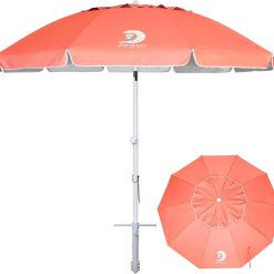 Alternative view of Special AMMSUN 8 Feet Large Beach Umbrella with Sand Anchor Heavy Duty High Wind Portable Outdoor Umbrellas UV 50+ Protection