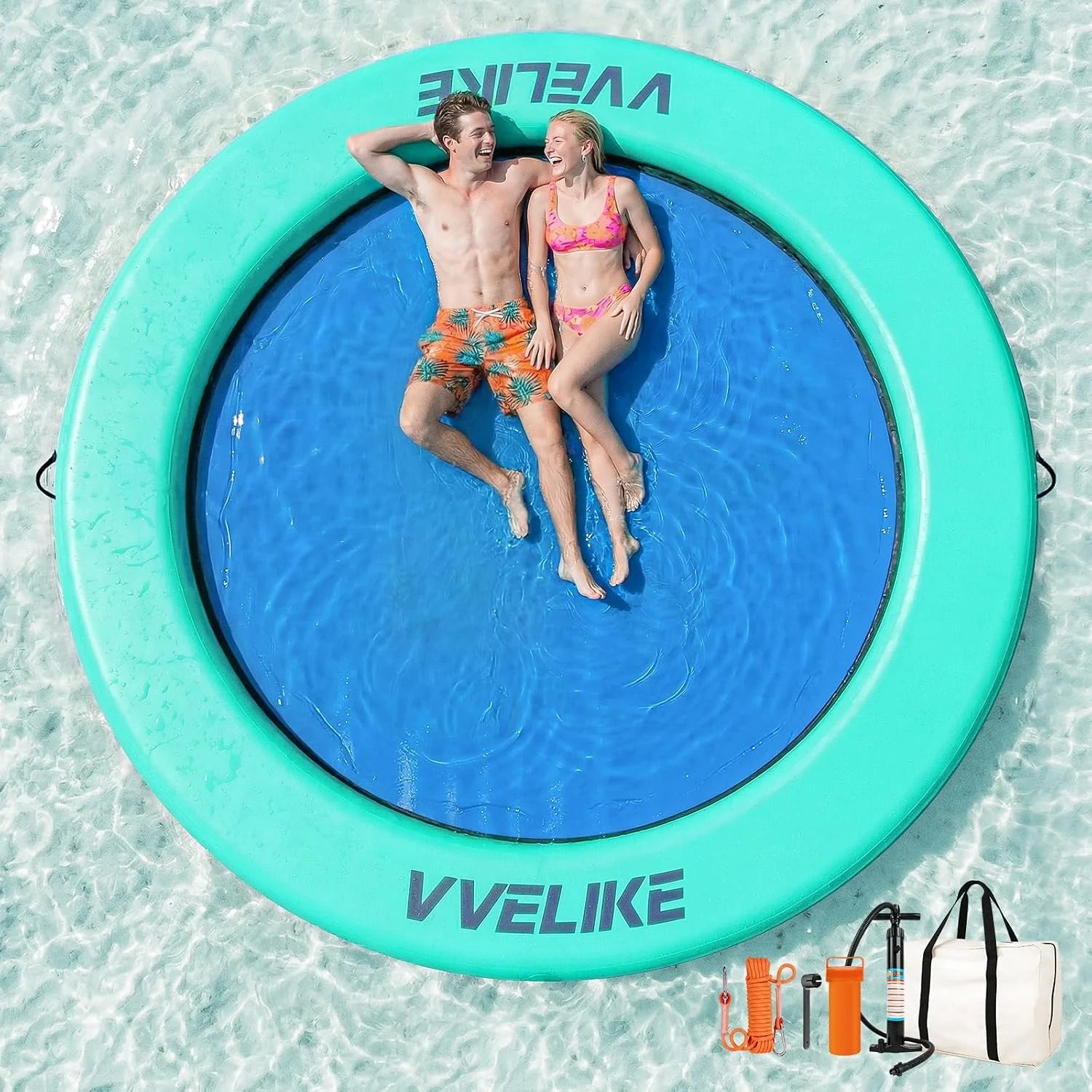 Special Water Hammock Lake Floats for Adults, Large Circle Pool Hammock Pool Lounger Water Float for Lake River Ocean - Image 5