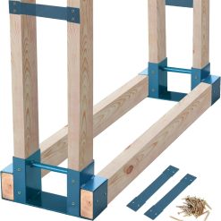 Alternative view of Special Outdoor Firewood Log Storage Rack Bracket Kit, Fireplace Wood Storage Holder-Adjustable to Any Length