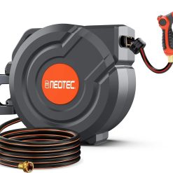 Alternative view of Special 100FT Retractable Garden Hose Reel 1/2 Inch, Wall Mounted Heavy Duty Water Hose with Auto-Lock