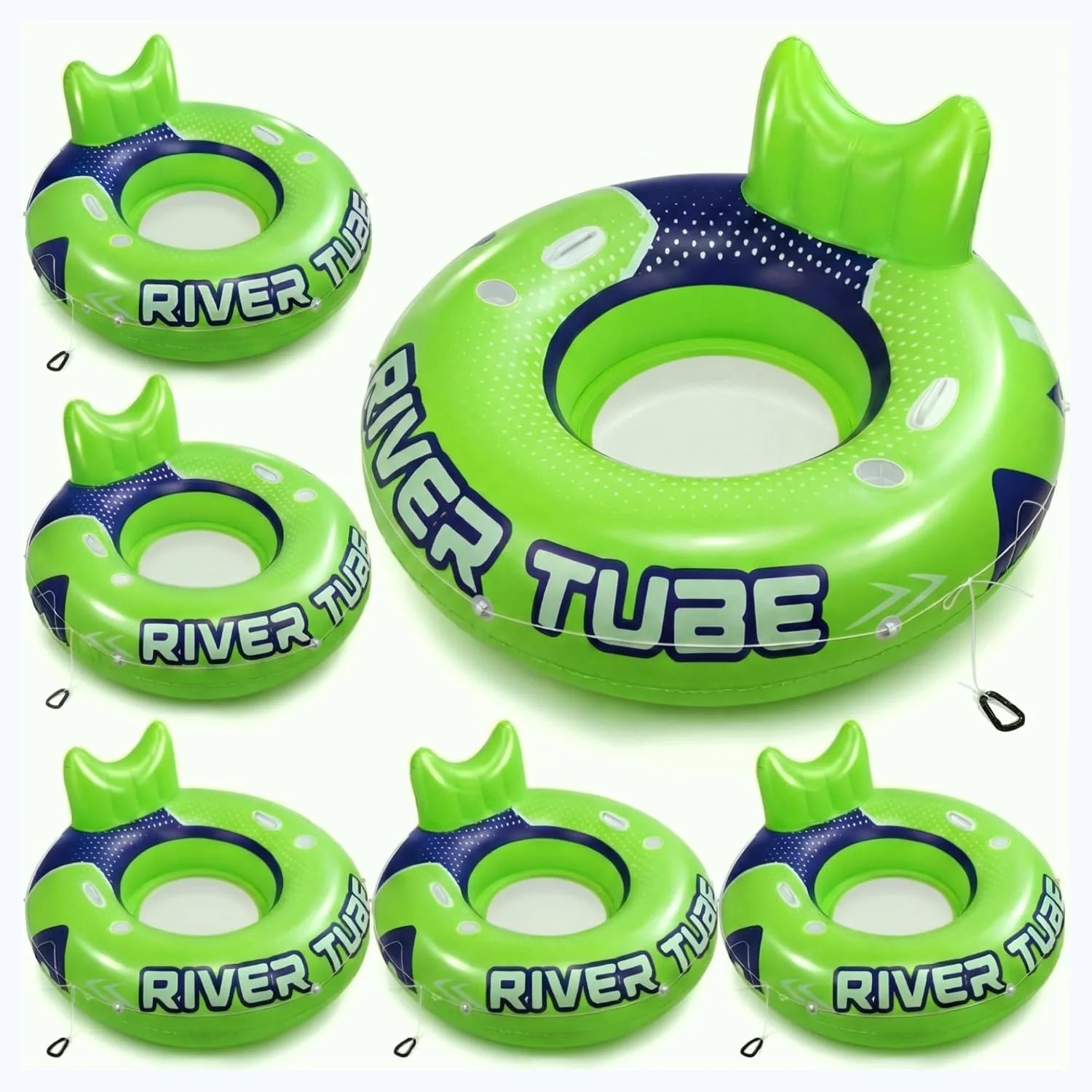 Special Glimin 2 Pcs Green Blue 53 Heavy Duty River Tube Float Inflatable Pool Floating Tube for Adult Large River Raft Water - Image 11