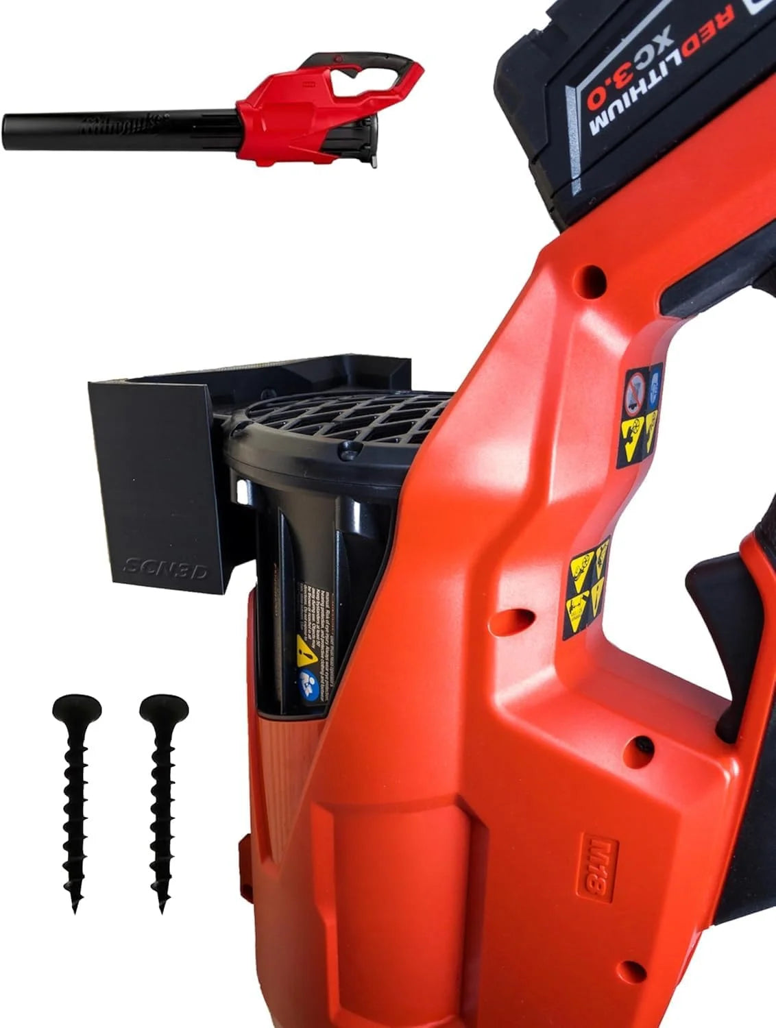 Special SCN3D Milwaukee M18 Fuel Leaf Blower Wall Mount " Compatible with 2724-20 & 2724-21 - Image 2