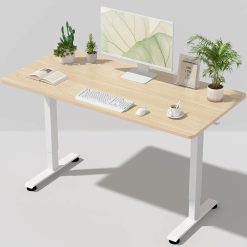 Alternative view of Special Veken 55 Inch Large Electric Standing Desk, Gaming Table, Height Adjustable Sit Stand Up Computer Tables for Home Office