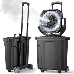 Special Ausic Outdoor Misting Fan for Outside, 5 Gal 12 Pro Portable Mister Fan with Water Box, 30000mAh Rechargeable Cooling