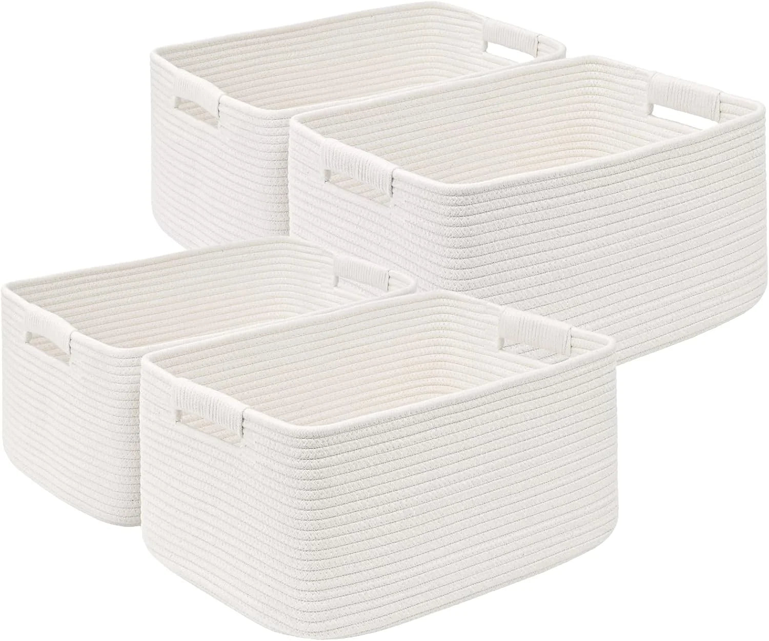 Special 2 Pack Large Storage Basket for Organizing, 17.5x13x7 Woven Basket for Shelves, Closet Cube Storage Bins - Image 13