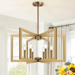 Alternative view of Special 25-61 Height Adjustable Modern Matte Black Chandelier for Dining Room