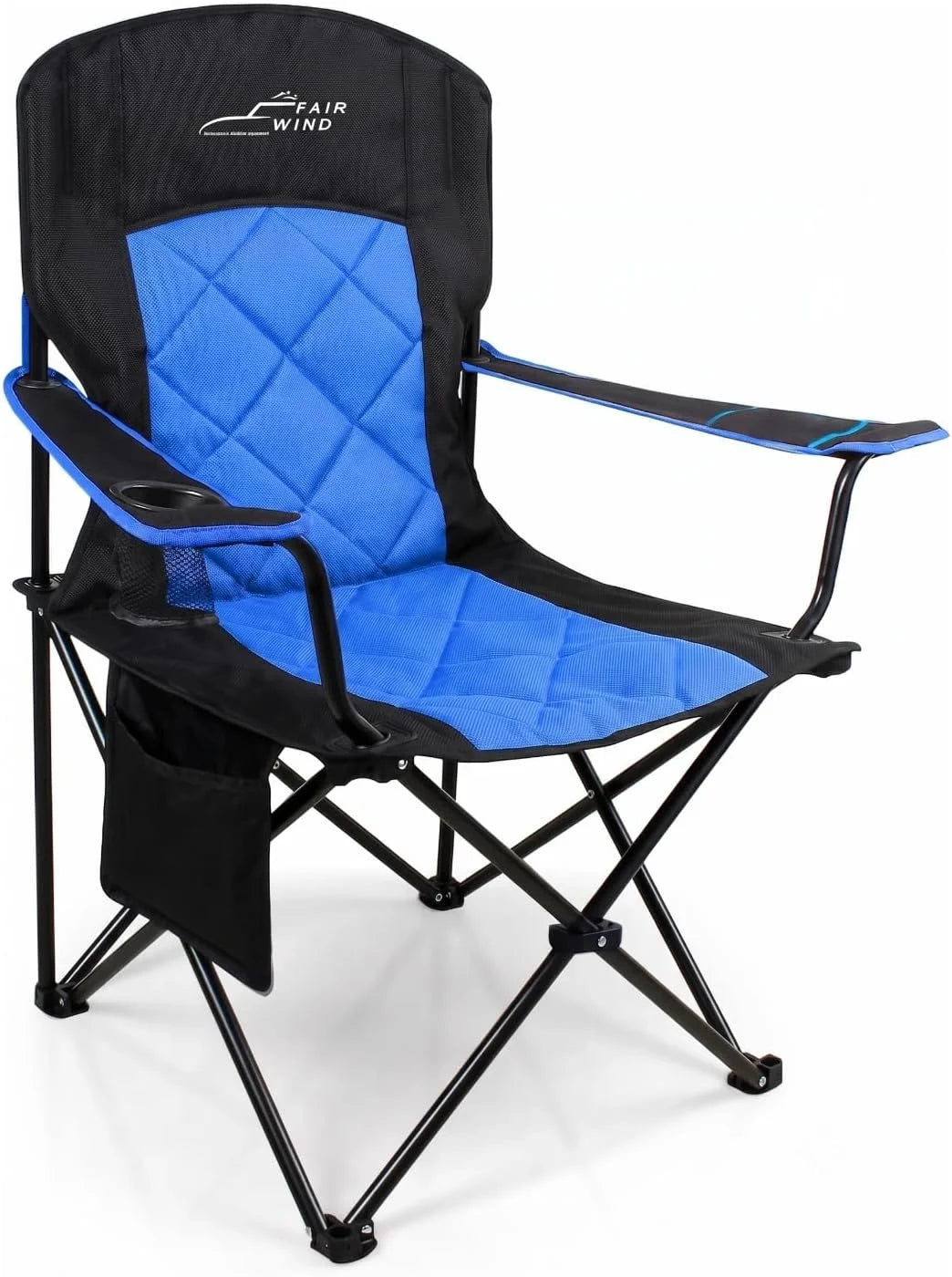 Special FAIR WIND Oversized Padded Camping Chair 2 Pack 350 LBS Capacity Heavy Duty Quad Chair with Lumbar-Support - Image 2