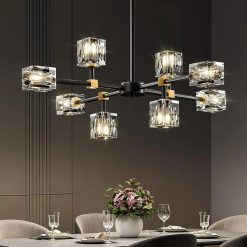 Special Crystal Semi Flush Ceiling: Dining Room Bathroom Bedroom Chandelier