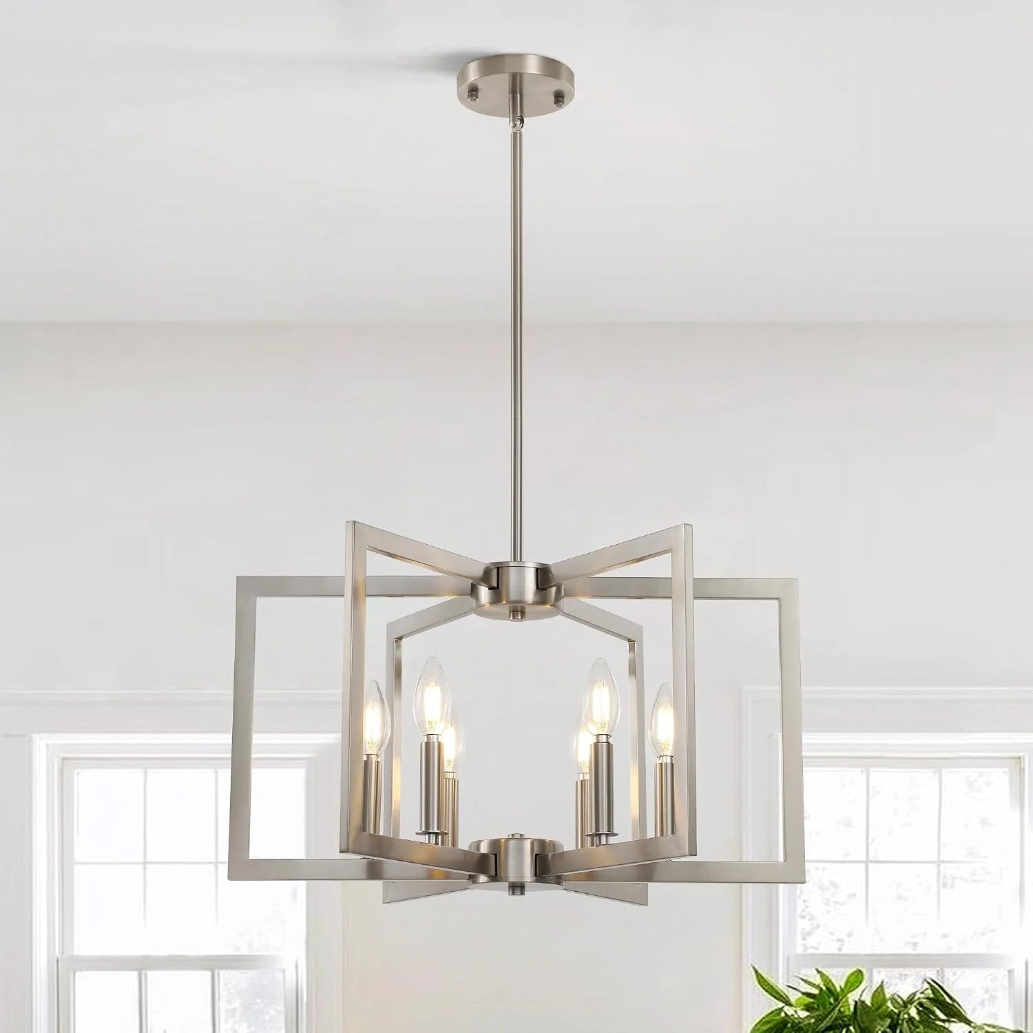 Special 6-Light Gold Pendant Light, Modern Farmhouse Dining Room Light Fixtures Over Table - Image 6