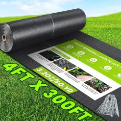 Special Weed Barrier Landscape Fabric Heavy Duty, 3.2oz Woven Geotextile Fabric