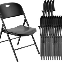 Alternative view of Special 350 Weight Limit Heavy Duty Plastic Folding Chair with Reinfoced Steel Frame for Indoor and Outdoor, Wedding