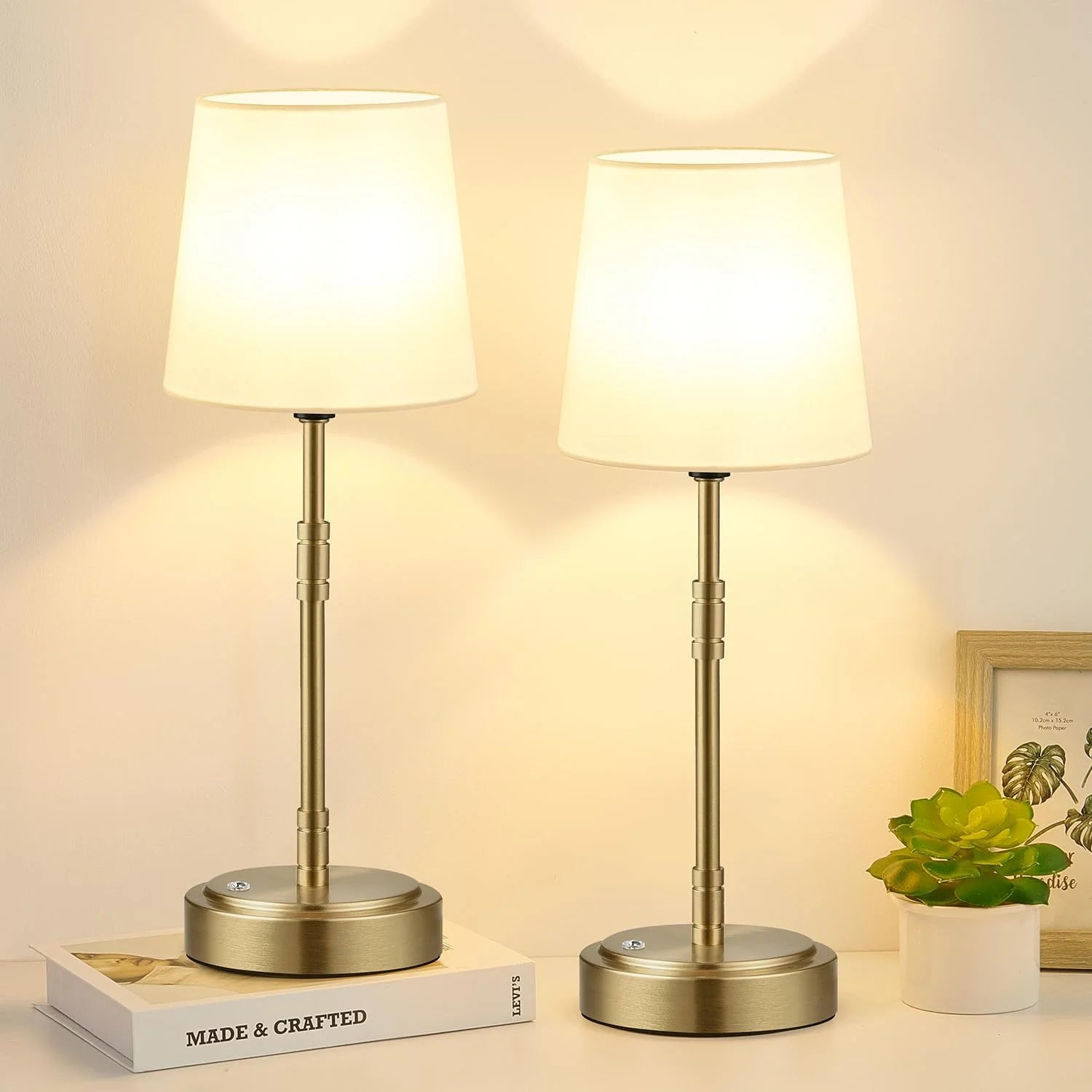Special Cordless Table Lamps Set of 2 ¨C Battery Operated Lamp with 7500mAh Rechargeable Battery, Dimmable, Bulb Included - Image 9
