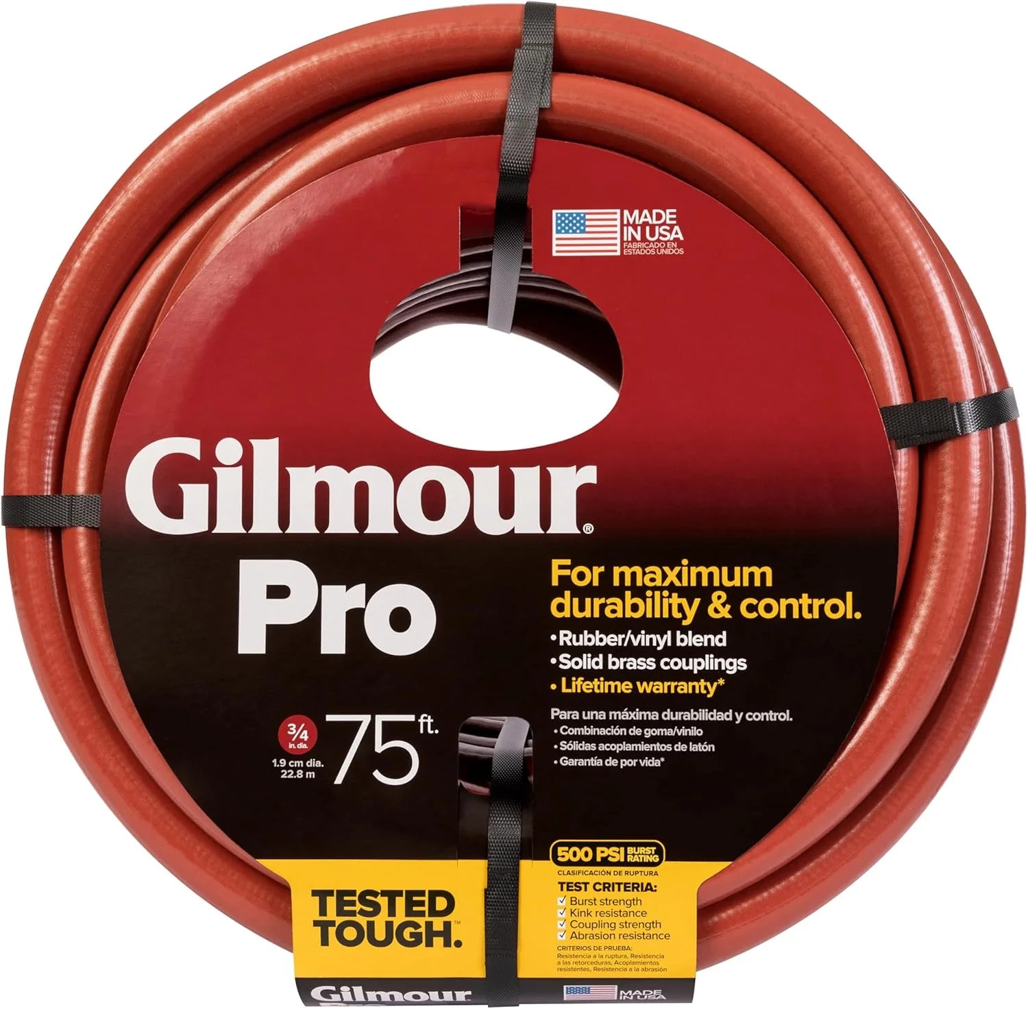 Special Pro Commercial 3/4 x 75" Heavy Duty Water Hose, Durable and Kink Resistant 75 ft Garden Hose