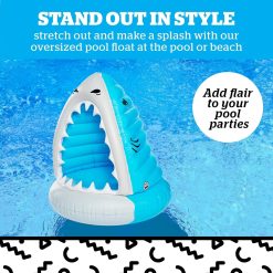 Alternative view of Special Shark Inflatable Pool Float, Large Novelty Lounge Raft