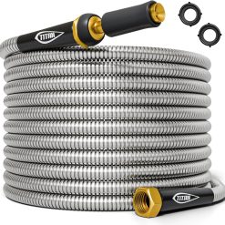 Special Garden Hose 100FT, 304 Stainless Steel Metal Water Hose, 500 PSI